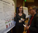 graduate student at a poster session